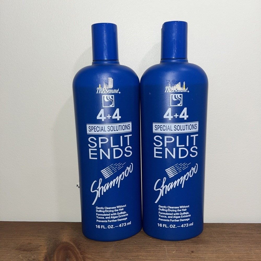 2X Tresemme 4+4 Split Ends 16 oz Shampoo NOS Vintage Discontinued